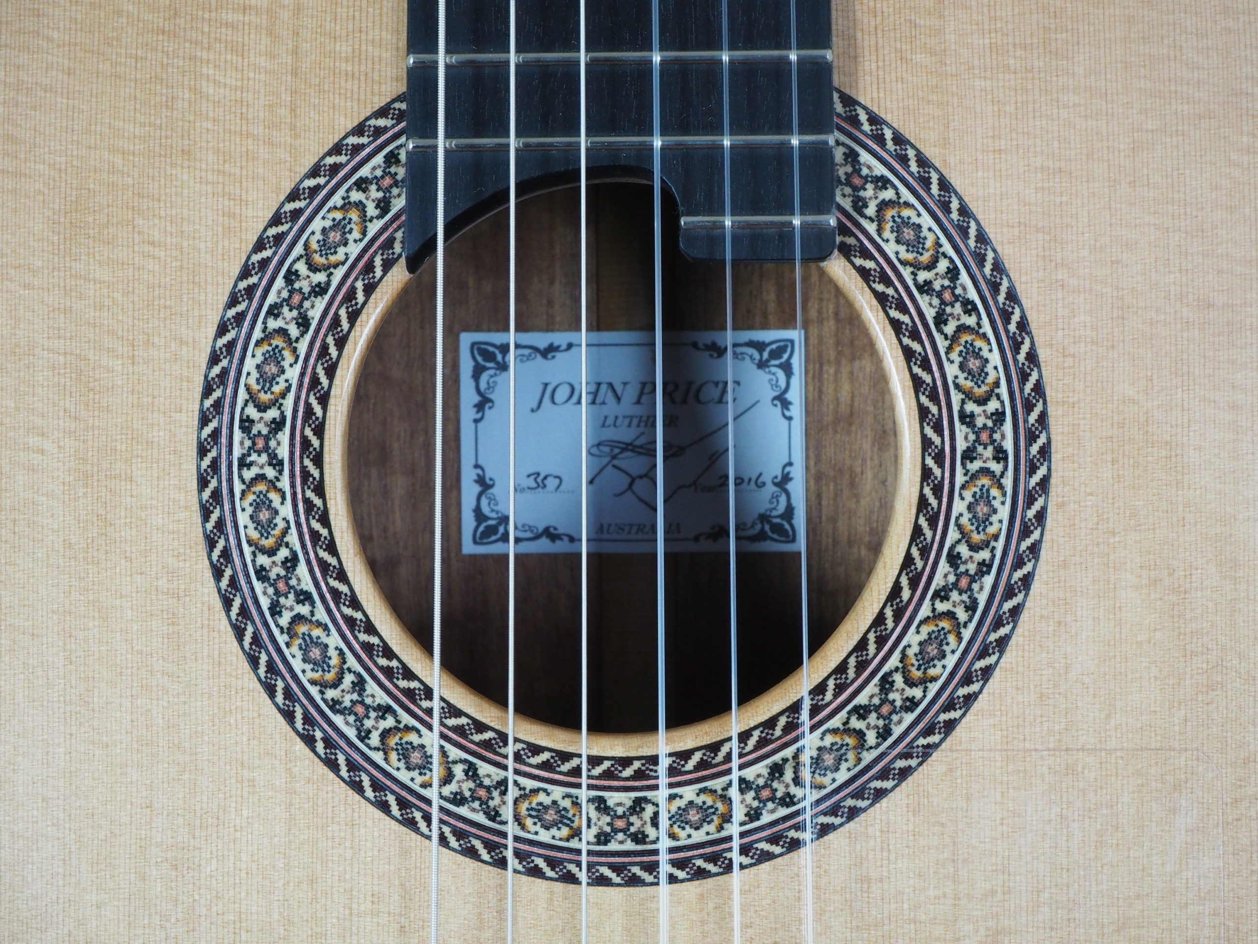 John Price classical lattice guitar