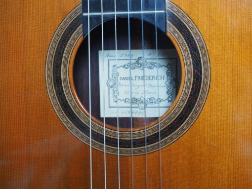 Daniel Friederich classical guitar luthier