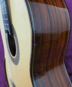 Jim Redgate classical guitar luthier lattice side three quarters high