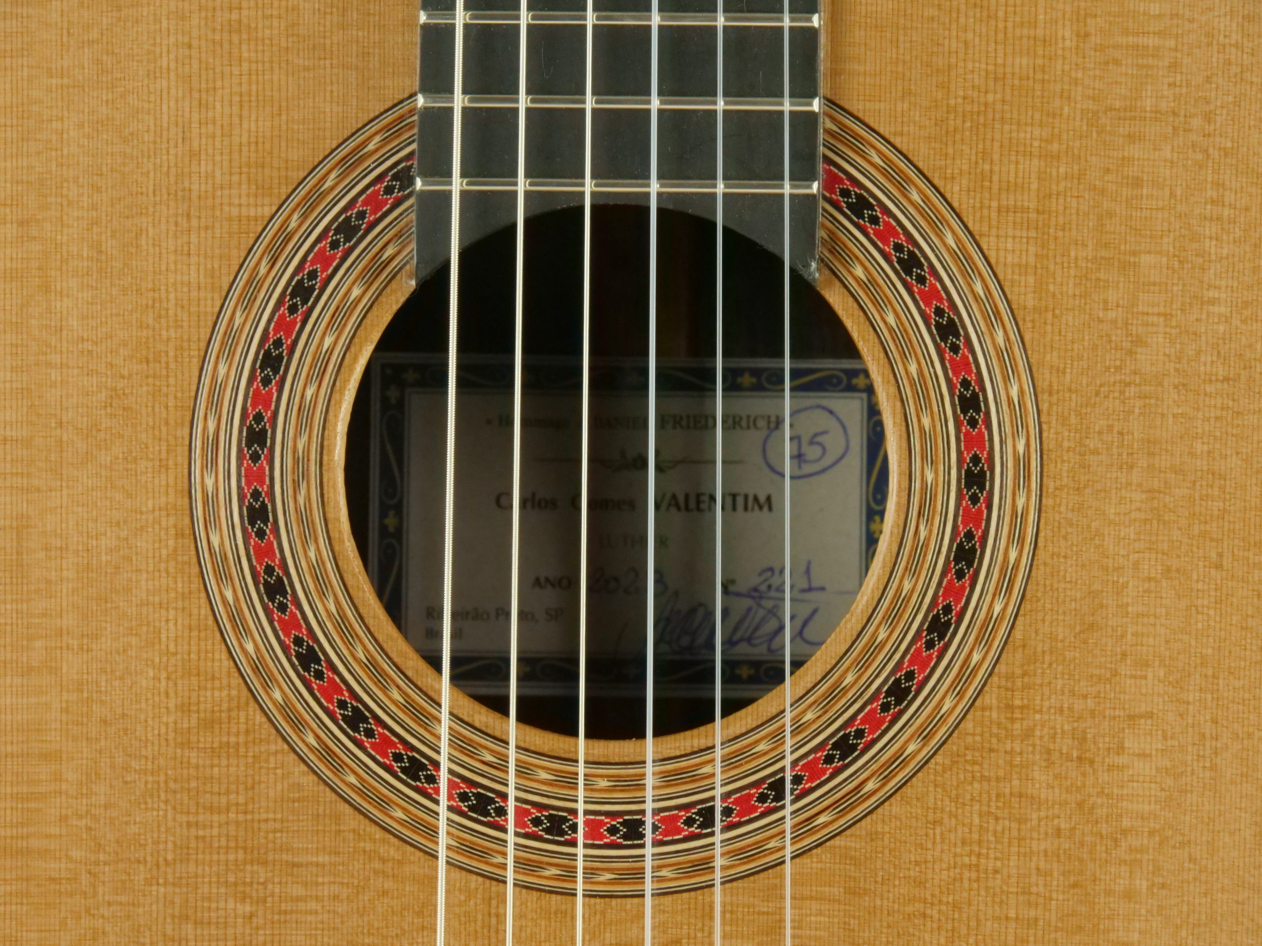 Valentim Carlos Gomes Modèle Hauser No 205 - 5900€ - Guitare classique  luthier