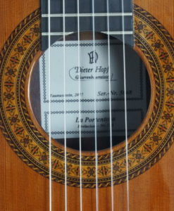 Luthier Dieter Hopf classical guitar Portentosa Evolucion No 5068-03