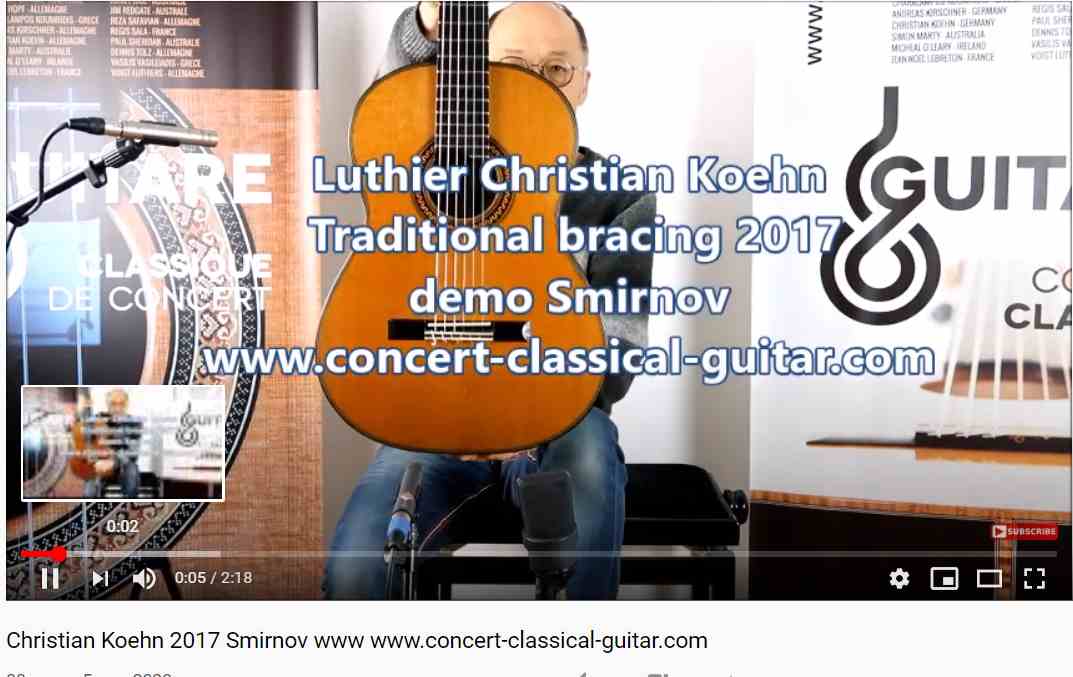 Classical concert guitar