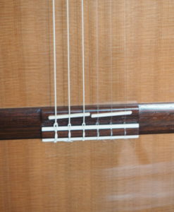 classical concert guitar of the luthier John Price - australie - cedar table and back and sides in myrtle wood, lattice. Powerful sound
