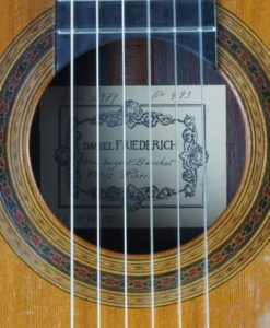 Luthier Daniel Friederich classical guitar No 493-04