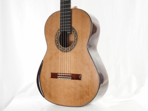 Luthier Charalambos Koumridis classical guitar Lattice model No. 87