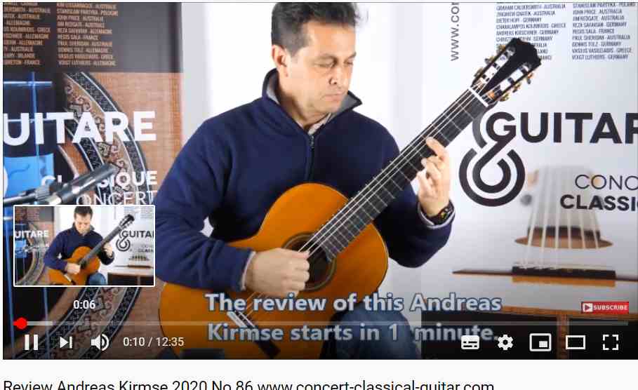 Classical concert guitar