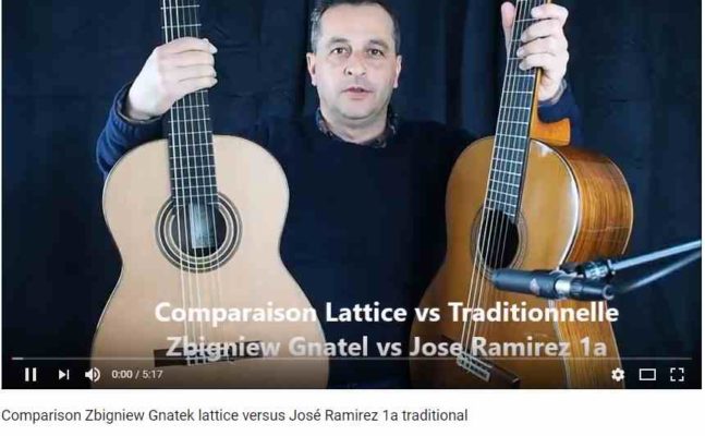 Zbigniew Gnatek guitarmaker Jose ramirez 1a comparison