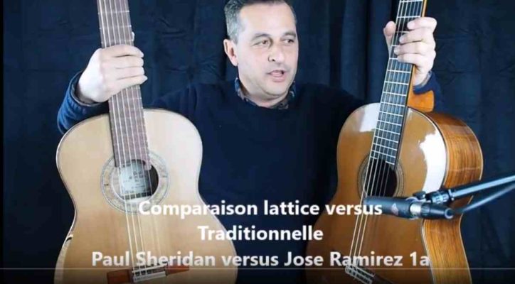 Paul Sheridan luthier classical guitar compares with a Jose Ramirez 1a